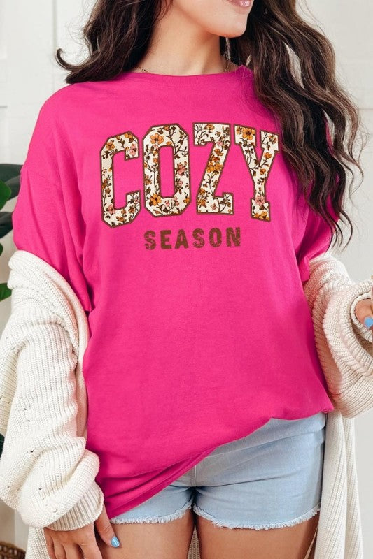 Cozy Season Graphic Plus Heavy Cotton Tee